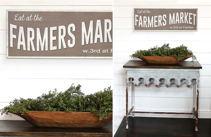 *HUUUGE* Distressed Wood Farmer's Market Sign